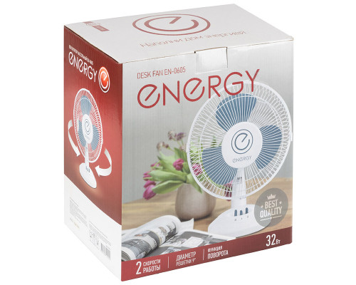 Вентилятор Energy EN-0605 (настольный) 9" 1шт/коробка