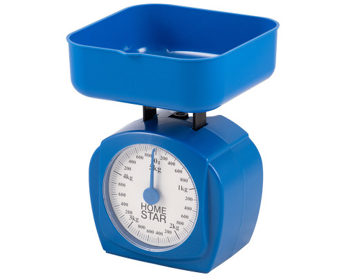 Весы кухонные механические HOMESTAR HS-3005М, 5 кг, цвет синий