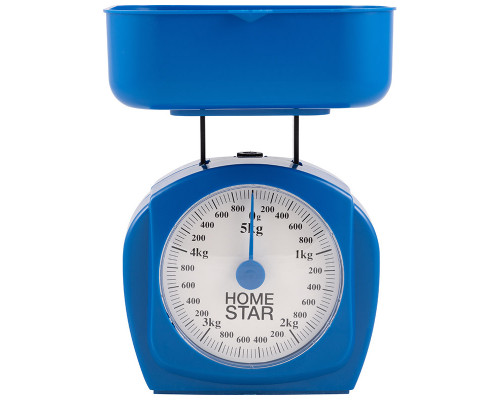 Весы кухонные механические HOMESTAR HS-3005М, 5 кг, цвет синий