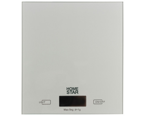 Весы кухонные электронные HOMESTAR HS-3006, 5 кг, цвет серебряный
