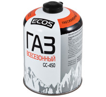 Газ всесезонный т.м. ECOS в баллоне GC-450 (резьбовой EPI-GAS, 450 г, Корея)