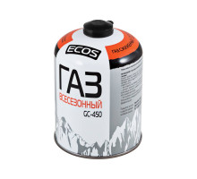 Газ всесезонный т.м. ECOS в баллоне GC-450 (резьбовой EPI-GAS, 450 г, Корея)