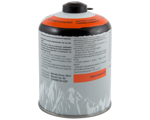 Газ всесезонный т.м. ECOS в баллоне GC-450 (резьбовой EPI-GAS, 450 г, Корея)