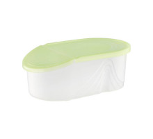 Контейнер для сыпучих продуктов BEROSSI "Wave" 106925 (Киви), 0,5л, 18×11×7 см, пласт.