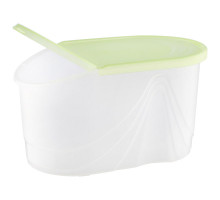 Контейнер для сыпучих продуктов BEROSSI "Wave" 106926 (Киви), 18×11×7 см, пласт.