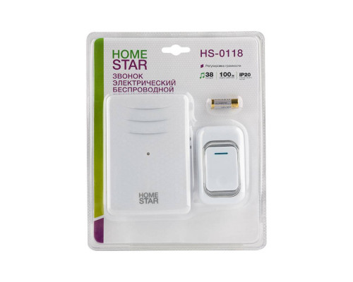 Звонок электрический HomeStar HS-0118 беспроводной