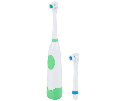 Зубная щётка HomeStar HS-6005 с доп. насадкой, зелёная