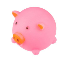 Игрушка-пищалка для животных Рыжий кот 104150 "Свинка", 7x8 см, ТПР, роз.