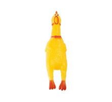 Игрушка-пищалка Рыжий кот 104153 "Курица", 30 см, винил, жел.