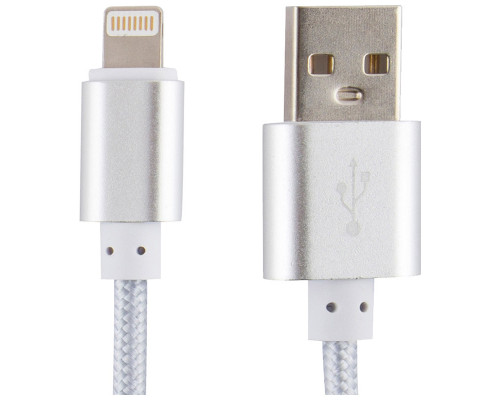 Кабель Energy ET-01 USB/Lightning, цвет - серебро
