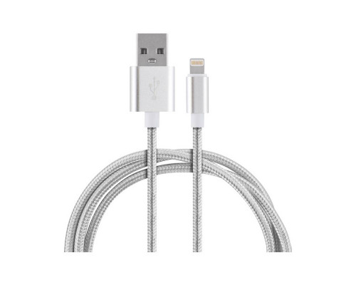 Кабель Energy ET-01 USB/Lightning, цвет - серебро