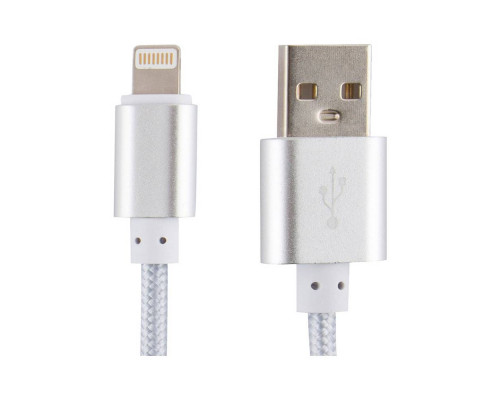Кабель Energy ET-01 USB/Lightning, цвет - серебро