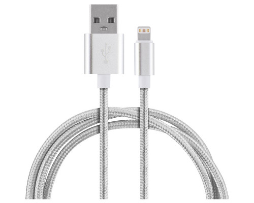 Кабель Energy ET-01 USB/Lightning, цвет - серебро