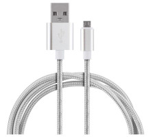Кабель Energy ET-01 USB/MicroUSB, цвет - серебро