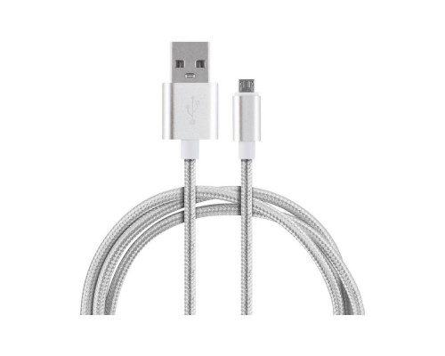 Кабель Energy ET-01 USB/MicroUSB, цвет - серебро