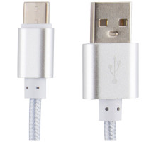 Кабель Energy ET-01 USB/Type-C, цвет - серебро