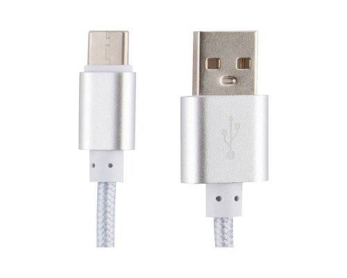 Кабель Energy ET-01 USB/Type-C, цвет - серебро