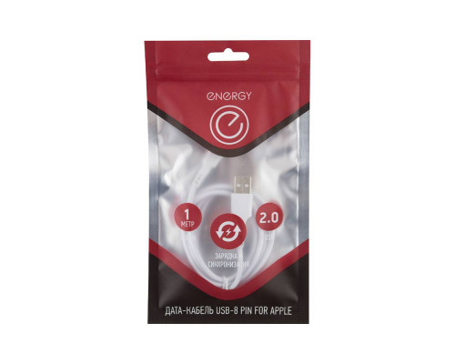 Кабель Energy ET-05 USB/Lightning, цвет - белый