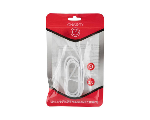 Кабель Energy ET-05 USB/MicroUSB, цвет - белый
