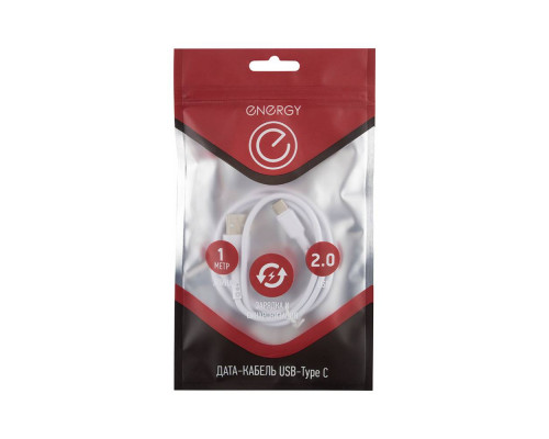 Кабель Energy ET-05 USB/Type-C, цвет - белый