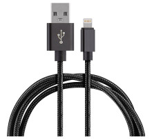 Кабель Energy ET-25 USB/Lightning, цвет - черный