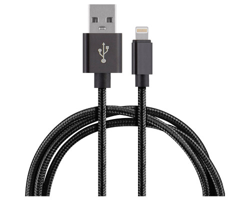 Кабель Energy ET-25 USB/Lightning, цвет - черный