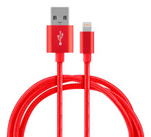 Кабель Energy ET-26 USB/Lightning, цвет - красный