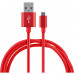 Кабель Energy ET-26 USB/MicroUSB, цвет - красный