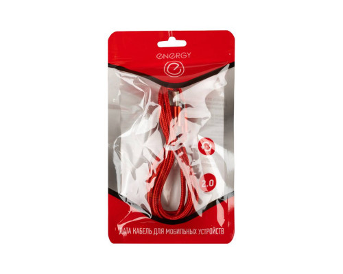Кабель Energy ET-26 USB/MicroUSB, цвет - красный