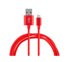 Кабель Energy ET-26 USB/Type-C, красный