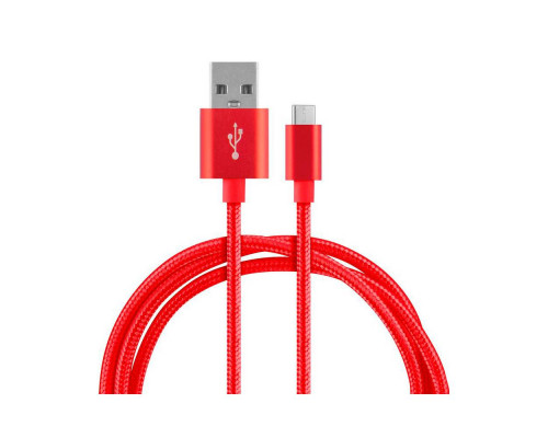 Кабель Energy ET-26 USB/Type-C, красный