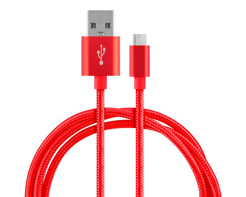 Кабель Energy ET-26 USB/Type-C, красный