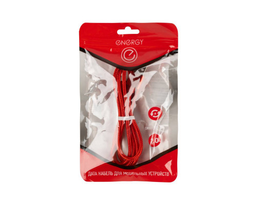 Кабель Energy ET-26 USB/Type-C, красный