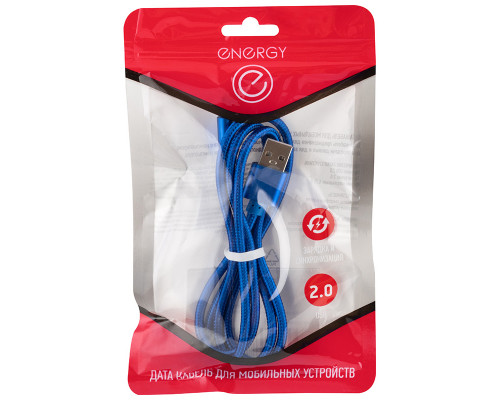 Кабель Energy ET-27 USB/Lightning, цвет - синий