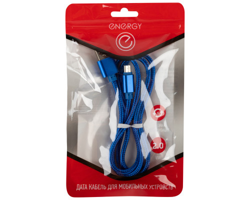 Кабель Energy ET-27 USB/MicroUSB, цвет - синий
