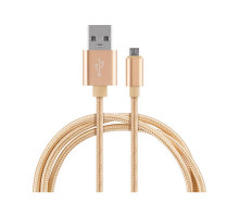 Кабель Energy ET-28 USB/MicroUSB, цвет - золотой