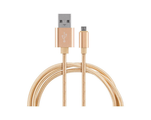 Кабель Energy ET-28 USB/MicroUSB, цвет - золотой