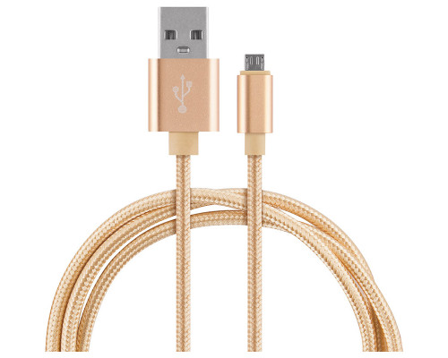 Кабель Energy ET-28 USB/MicroUSB, цвет - золотой