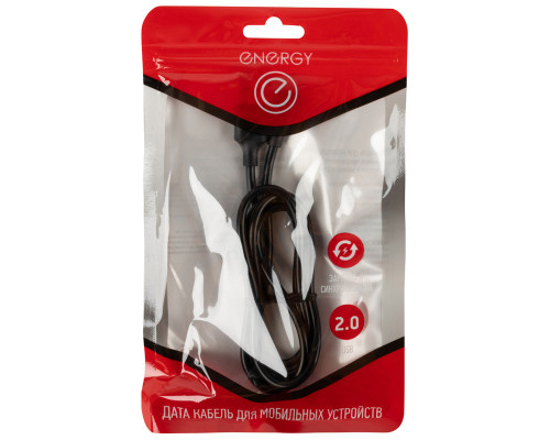 Кабель Energy ET-30 USB/Lightning, цвет - черный