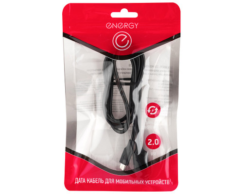 Кабель Energy ET-30 USB/MicroUSB, цвет - черный