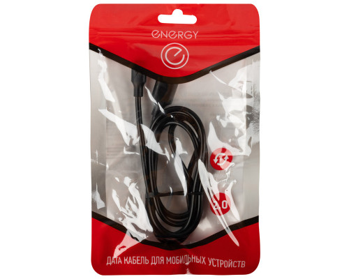 Кабель Energy ET-30 USB/Type-C, цвет - черный