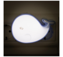 Лампа-Ночник Energy EN-NL-7 "Кит" (104281) 0,6Вт пластик голубой