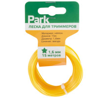 Леска  для триммеров Park 1,6мм, 15м, звезда.