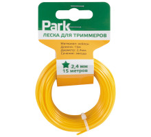Леска  для триммеров Park 2,4мм, 15м, звезда.