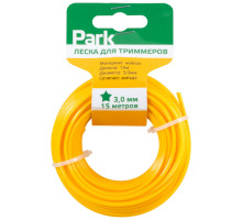 Леска  для триммеров Park 3,0мм, 15м, звезда.