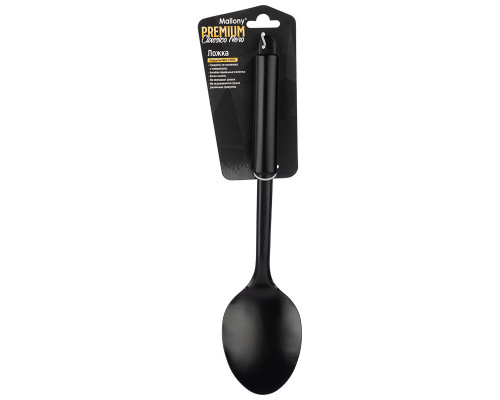 Ложка CLASSICO NERO из нержавеющей стали, цвет - черный, non-stick (раб часть)