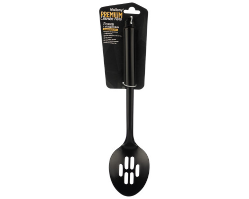 Ложка с отверстиями CLASSICO NERO  из нержавеющей стали, цвет - черный, non-stick (раб часть)