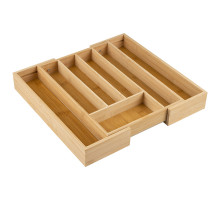Лоток для столовых приборов BAMBOO (раздвижной), 36*26(38)*5,5 см