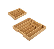 Лоток для столовых приборов BAMBOO (раздвижной), 36*26(38)*5,5 см