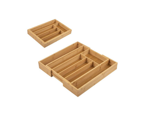 Лоток для столовых приборов BAMBOO (раздвижной), 36*26(38)*5,5 см